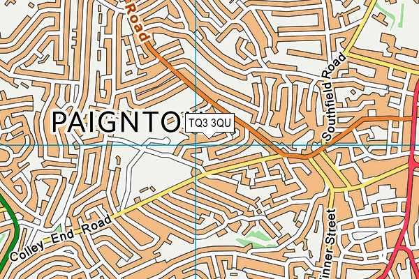 TQ3 3QU map - OS VectorMap District (Ordnance Survey)