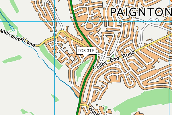 TQ3 3TP map - OS VectorMap District (Ordnance Survey)