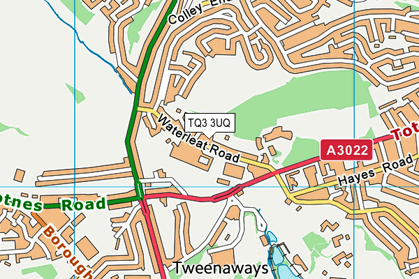 TQ3 3UQ map - OS VectorMap District (Ordnance Survey)