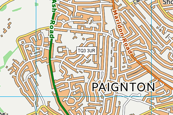 TQ3 3UR map - OS VectorMap District (Ordnance Survey)