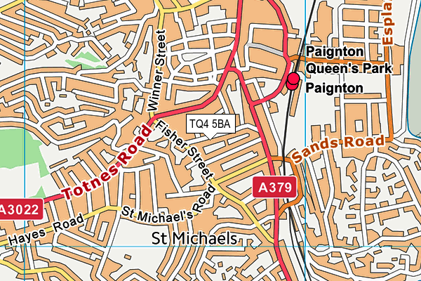 Curledge Street Academy map (TQ4 5BA) - OS VectorMap District (Ordnance Survey)
