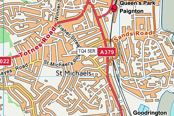 TQ4 5ER map - OS VectorMap District (Ordnance Survey)