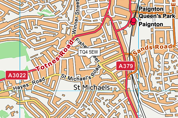 St Michael's Church of England Academy map (TQ4 5EW) - OS VectorMap District (Ordnance Survey)