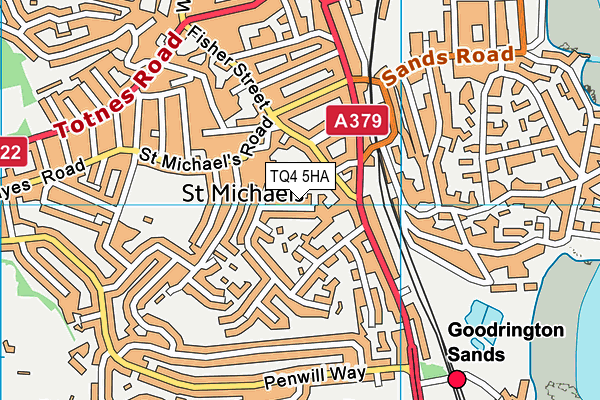 TQ4 5HA map - OS VectorMap District (Ordnance Survey)