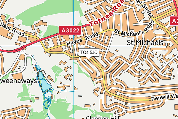 TQ4 5JQ map - OS VectorMap District (Ordnance Survey)