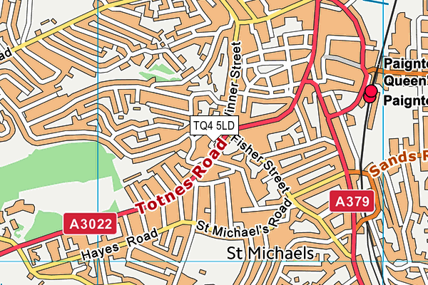 TQ4 5LD map - OS VectorMap District (Ordnance Survey)