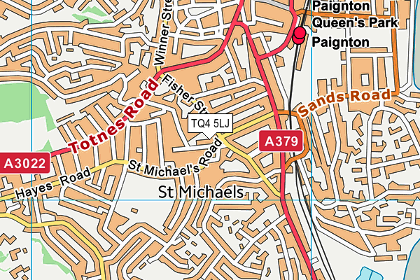 TQ4 5LJ map - OS VectorMap District (Ordnance Survey)