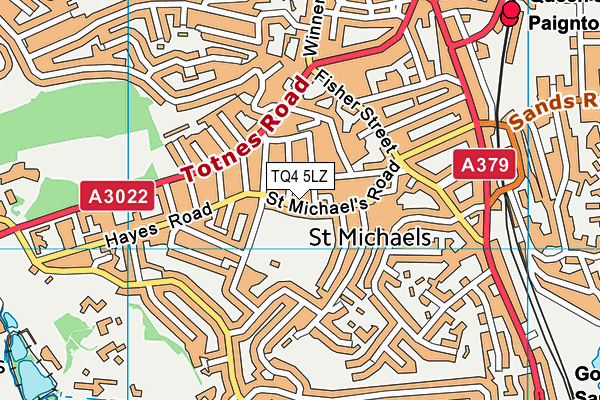 TQ4 5LZ map - OS VectorMap District (Ordnance Survey)