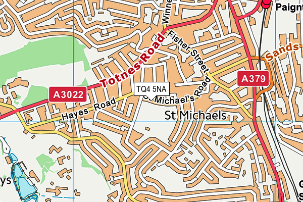 TQ4 5NA map - OS VectorMap District (Ordnance Survey)