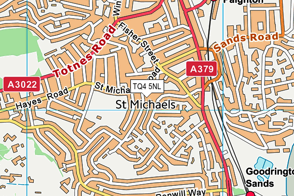 TQ4 5NL map - OS VectorMap District (Ordnance Survey)