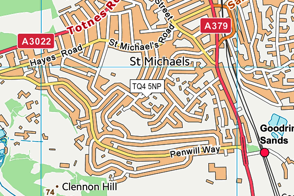 TQ4 5NP map - OS VectorMap District (Ordnance Survey)