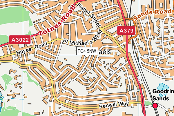 TQ4 5NW map - OS VectorMap District (Ordnance Survey)