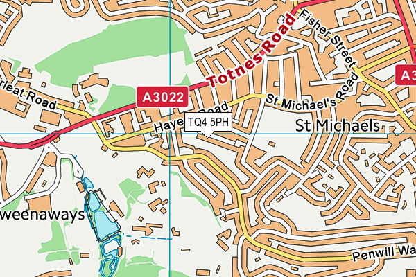 TQ4 5PH map - OS VectorMap District (Ordnance Survey)