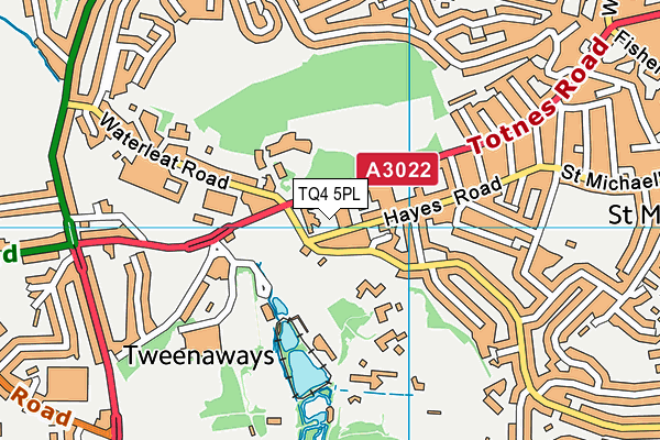 TQ4 5PL map - OS VectorMap District (Ordnance Survey)