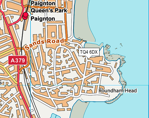 TQ4 6DX map - OS VectorMap District (Ordnance Survey)