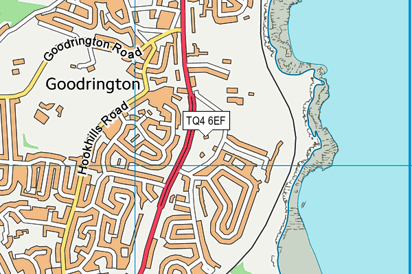 TQ4 6EF map - OS VectorMap District (Ordnance Survey)