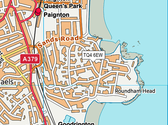 TQ4 6EW map - OS VectorMap District (Ordnance Survey)