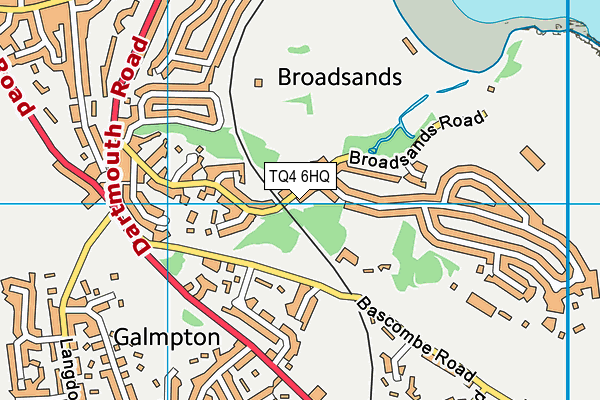 TQ4 6HQ map - OS VectorMap District (Ordnance Survey)