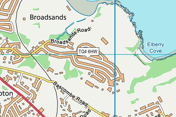 TQ4 6HW map - OS VectorMap District (Ordnance Survey)
