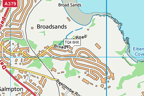 TQ4 6HX map - OS VectorMap District (Ordnance Survey)