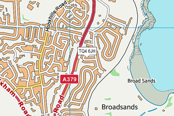 TQ4 6JH map - OS VectorMap District (Ordnance Survey)
