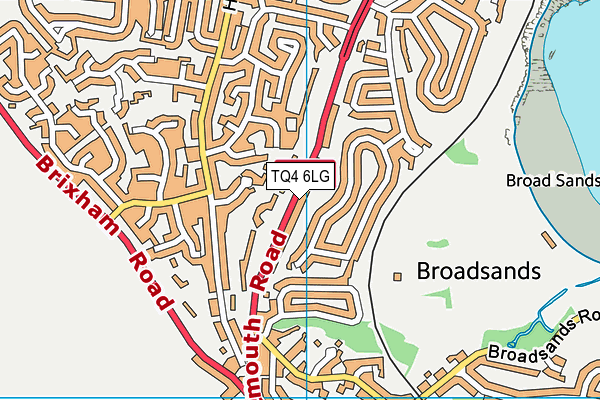 TQ4 6LG map - OS VectorMap District (Ordnance Survey)