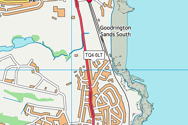 TQ4 6LT map - OS VectorMap District (Ordnance Survey)