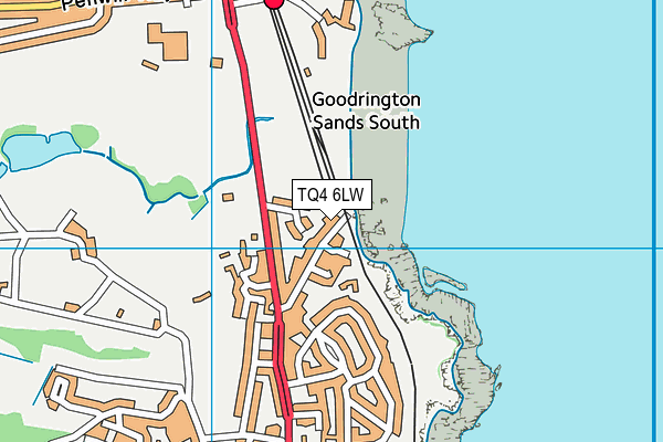 TQ4 6LW map - OS VectorMap District (Ordnance Survey)