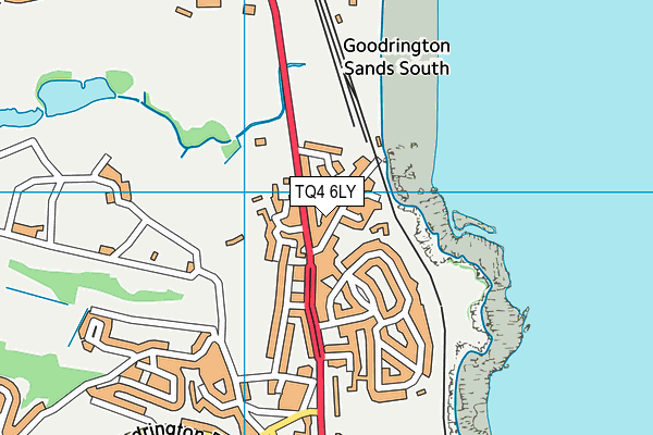 TQ4 6LY map - OS VectorMap District (Ordnance Survey)