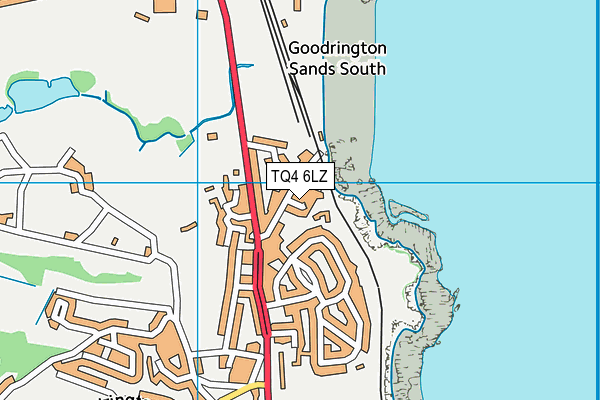 TQ4 6LZ map - OS VectorMap District (Ordnance Survey)