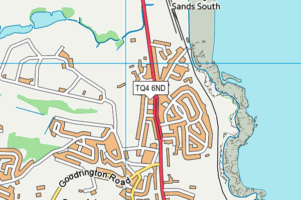 TQ4 6ND map - OS VectorMap District (Ordnance Survey)