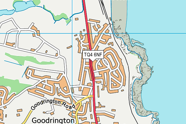 TQ4 6NF map - OS VectorMap District (Ordnance Survey)
