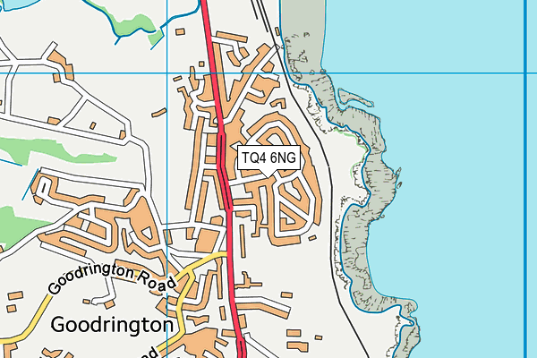 TQ4 6NG map - OS VectorMap District (Ordnance Survey)