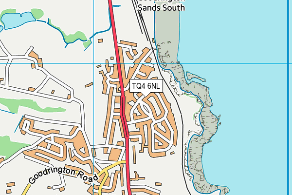 TQ4 6NL map - OS VectorMap District (Ordnance Survey)