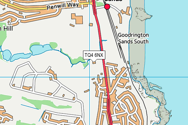 Ymca (South Devon) map (TQ4 6NX) - OS VectorMap District (Ordnance Survey)