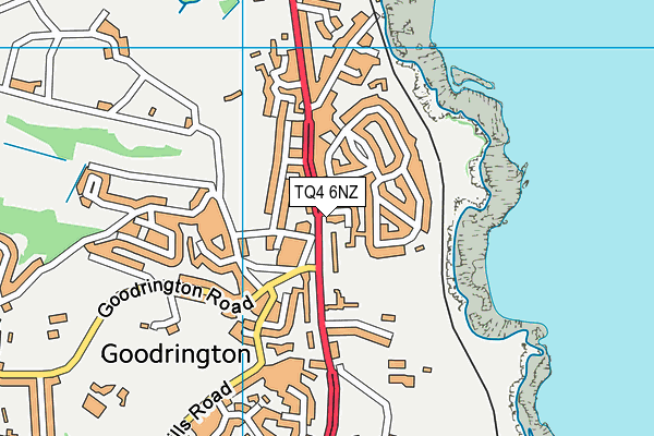 TQ4 6NZ map - OS VectorMap District (Ordnance Survey)