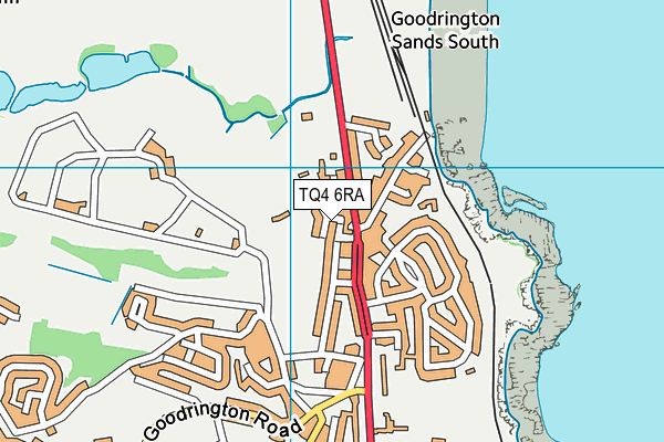 TQ4 6RA map - OS VectorMap District (Ordnance Survey)