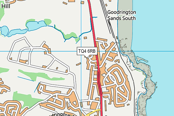 TQ4 6RB map - OS VectorMap District (Ordnance Survey)
