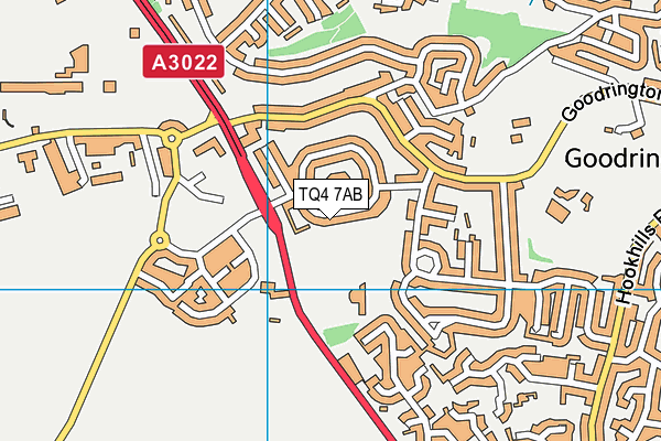 TQ4 7AB map - OS VectorMap District (Ordnance Survey)