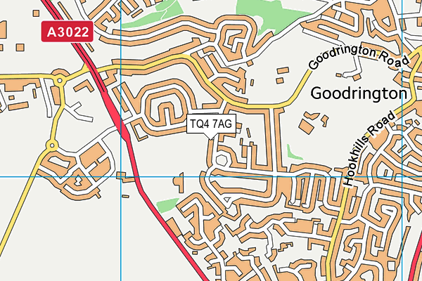 TQ4 7AG map - OS VectorMap District (Ordnance Survey)