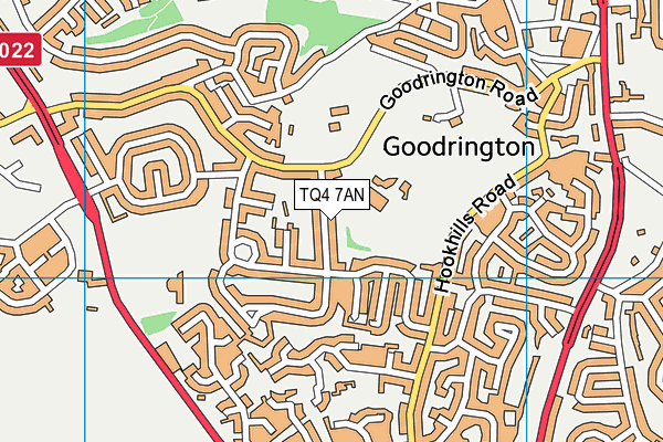 TQ4 7AN map - OS VectorMap District (Ordnance Survey)