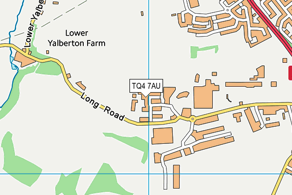 TQ4 7AU map - OS VectorMap District (Ordnance Survey)