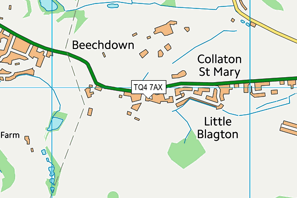 TQ4 7AX map - OS VectorMap District (Ordnance Survey)