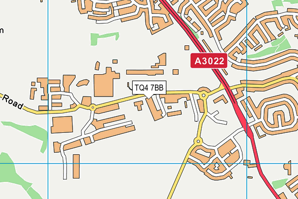TQ4 7BB map - OS VectorMap District (Ordnance Survey)