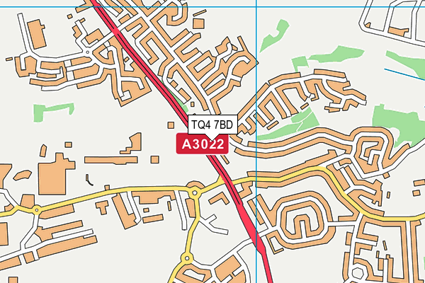 TQ4 7BD map - OS VectorMap District (Ordnance Survey)