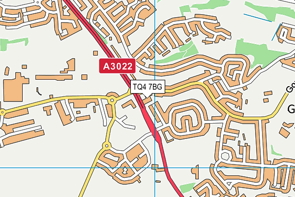 TQ4 7BG map - OS VectorMap District (Ordnance Survey)