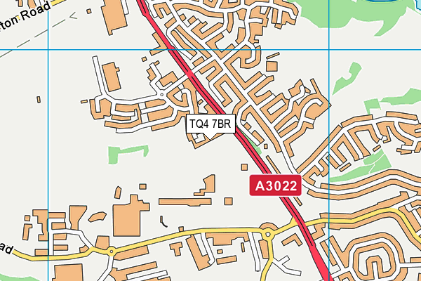 TQ4 7BR map - OS VectorMap District (Ordnance Survey)