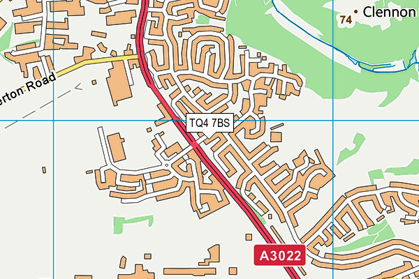 TQ4 7BS map - OS VectorMap District (Ordnance Survey)