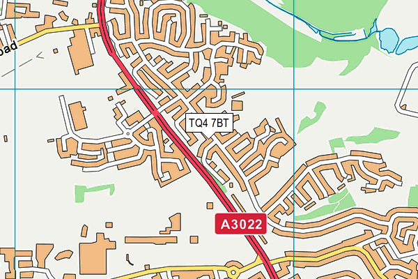 TQ4 7BT map - OS VectorMap District (Ordnance Survey)