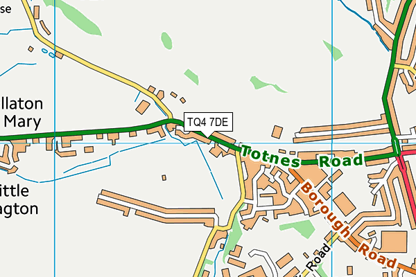 TQ4 7DE map - OS VectorMap District (Ordnance Survey)